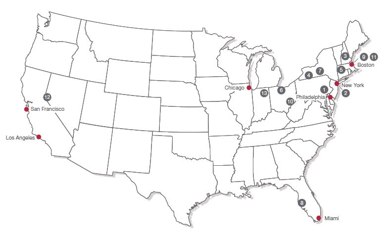 map of USA